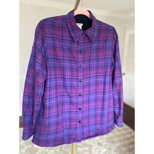 L.L. Bean Purple Plaid Jacket